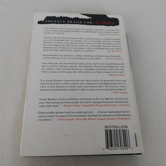 The Orenda A Novel Joseph Boyden 2014 Hardcover Dust Jacket First Edition SIGNED - Picture 2 of 4